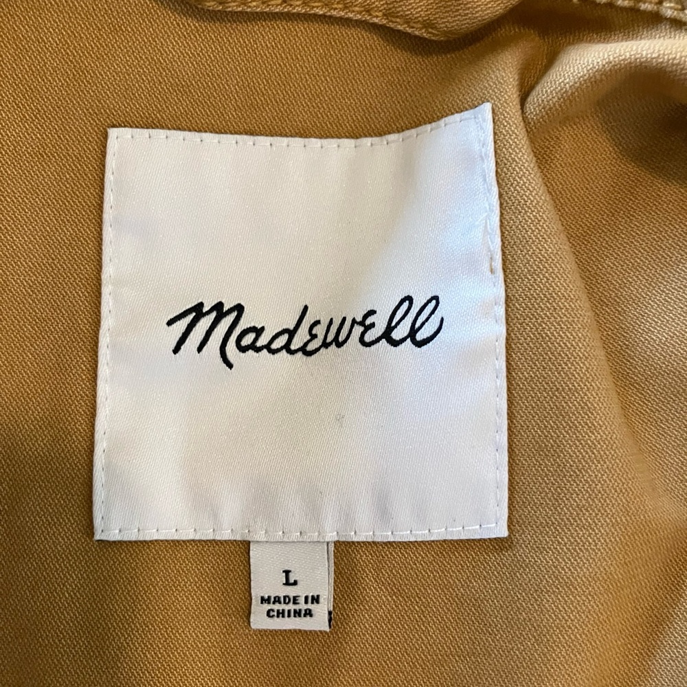 Madewell Women's Northwood Sahara Sand Jacket, size L, 100% cotton - Picture 3 of 4